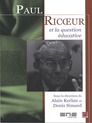 cover image of Paul Ricoeur et la question éducative